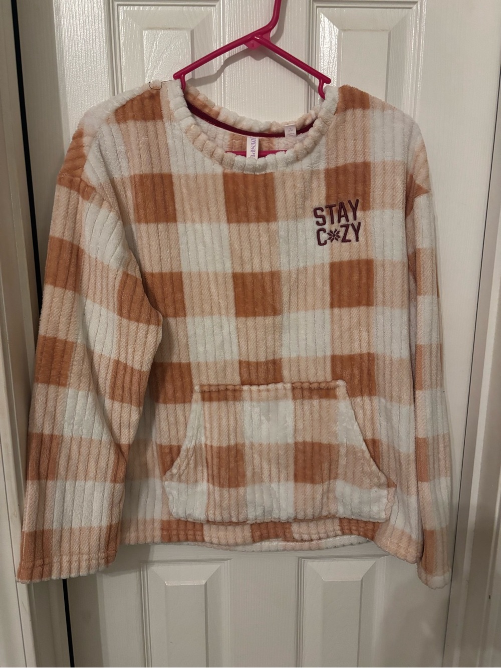 Stay Cozy Plaid Fleece Pullover - Women